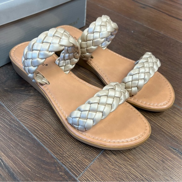 🆕 Pierre dumas braided slide sandals SZ 10 - Picture 3 of 4